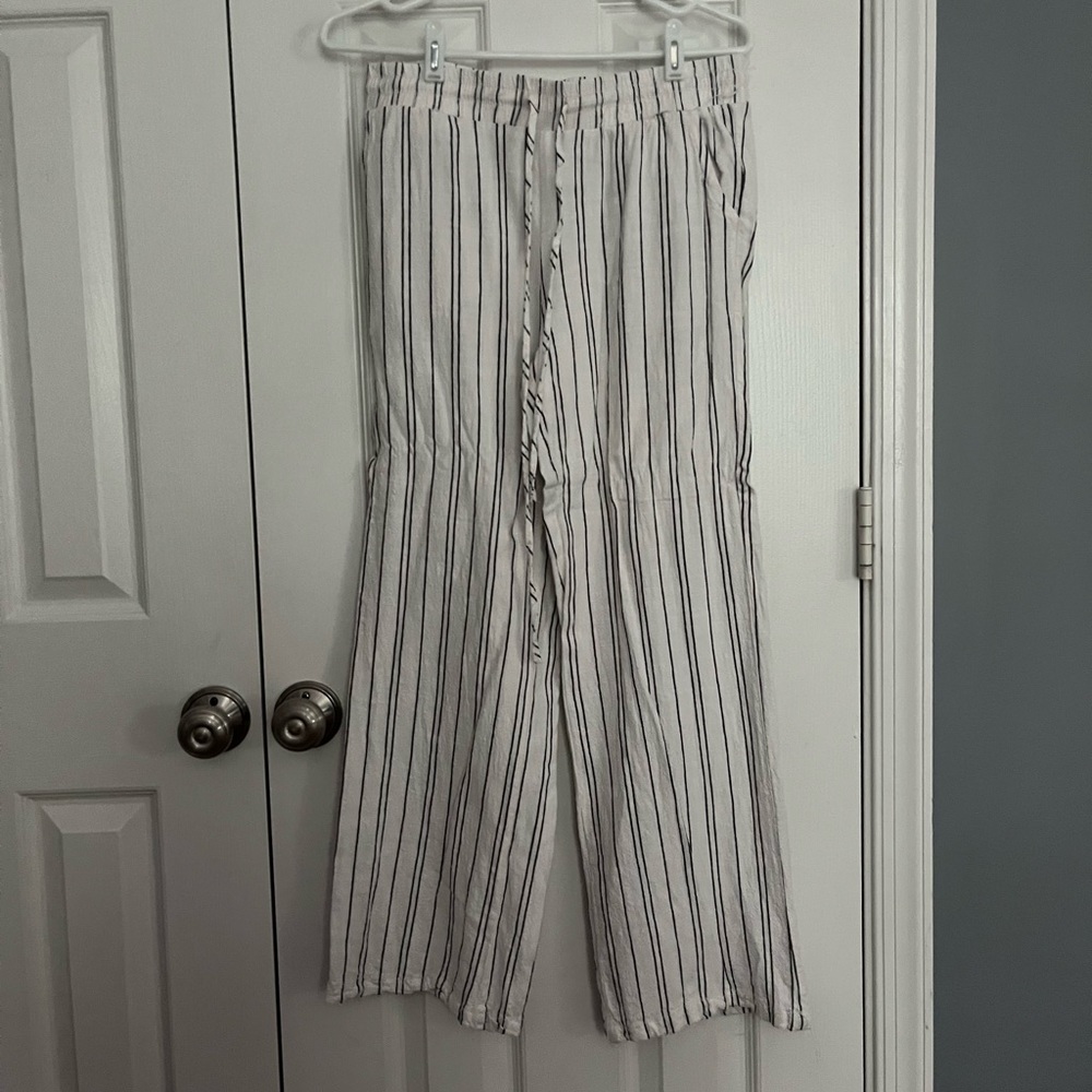 Blue Rain Striped Pants